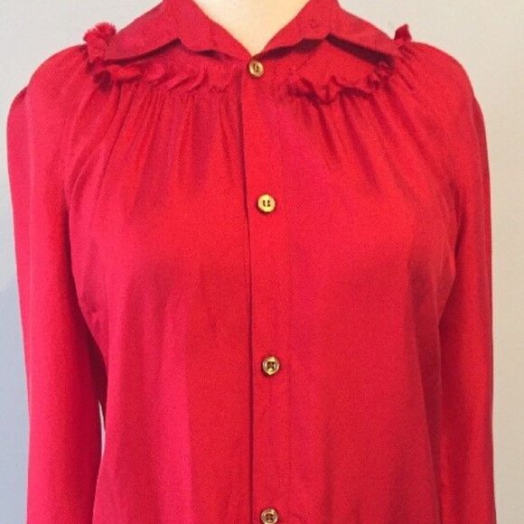 Dsquared2 Women’s 100% Silk Blouse Top Us S It 40 - Picture 1 of 4